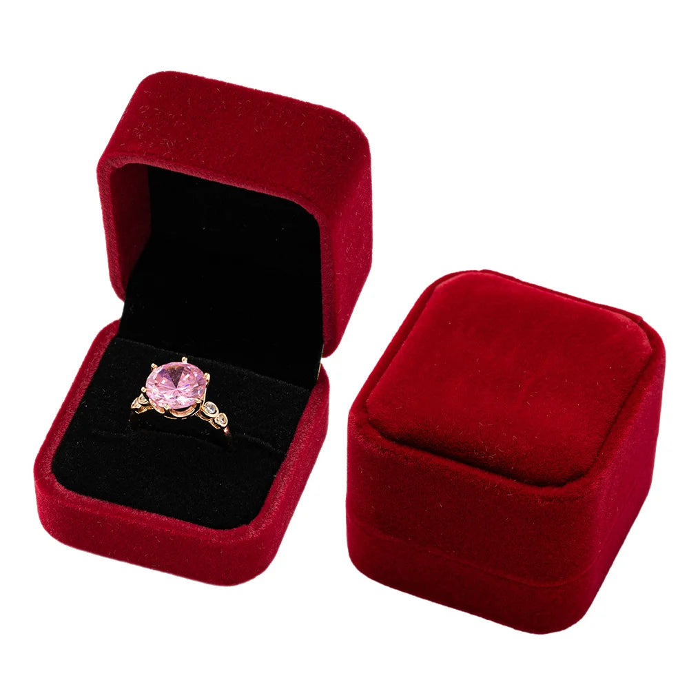 Boîte à Bijoux en Velours – Spéciale Bagues 💍