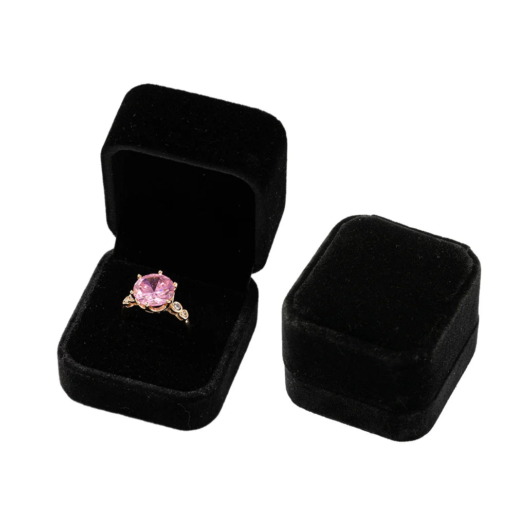 Boîte à Bijoux en Velours – Spéciale Bagues 💍