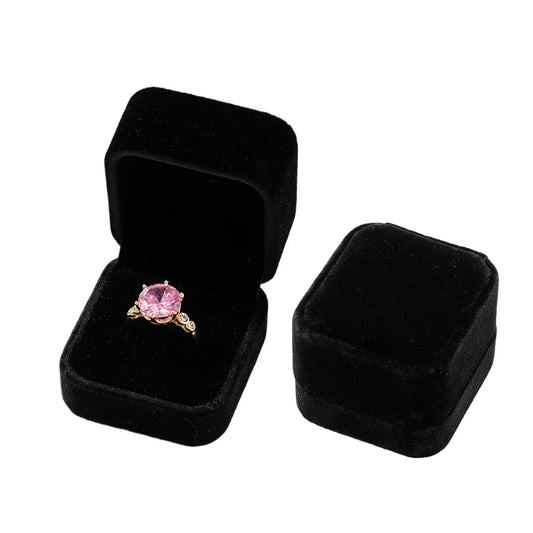 Boîte à Bijoux en Velours – Spéciale Bagues 💍