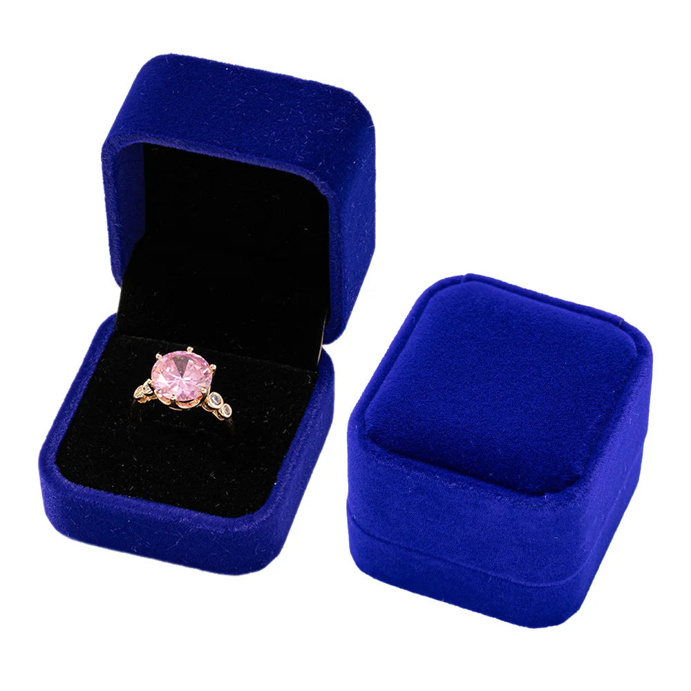Boîte à Bijoux en Velours – Spéciale Bagues 💍