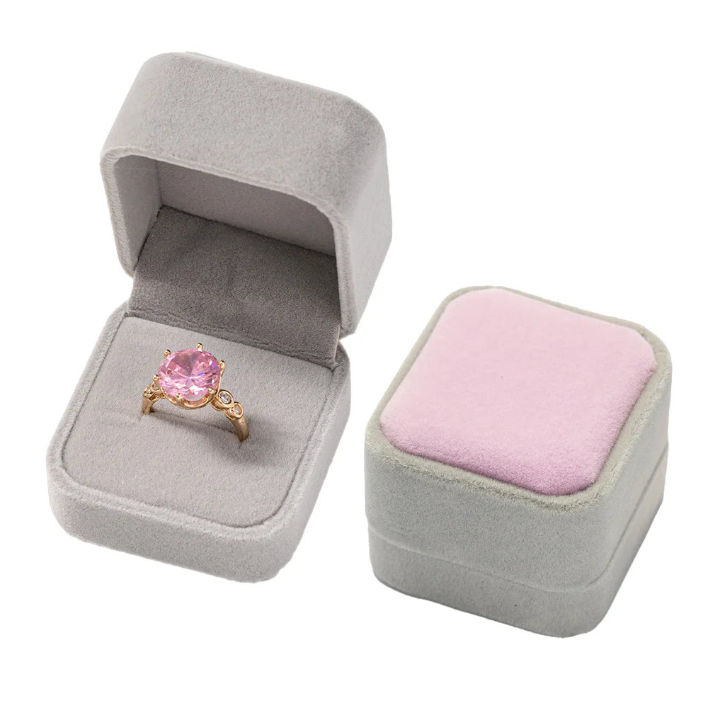 Boîte à Bijoux en Velours – Spéciale Bagues 💍