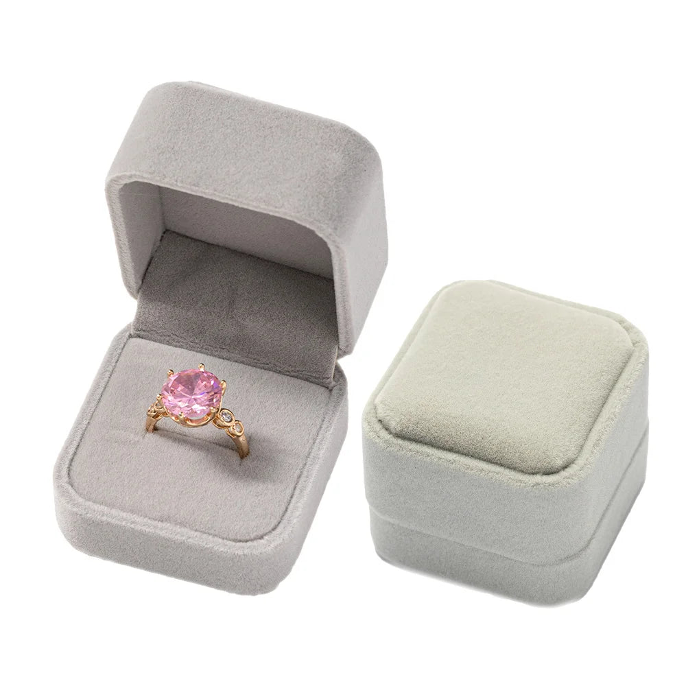 Boîte à Bijoux en Velours – Spéciale Bagues 💍
